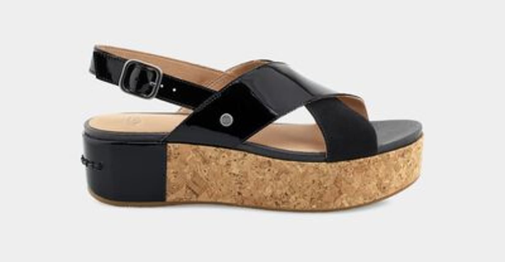 UGG Shoshana Patent Platform Sandal for Women UGG UK